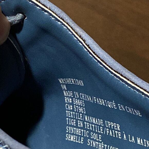 Abound Sheridan Knit Lace-Up Derby Blue Size 9 - Picture 8 of 9